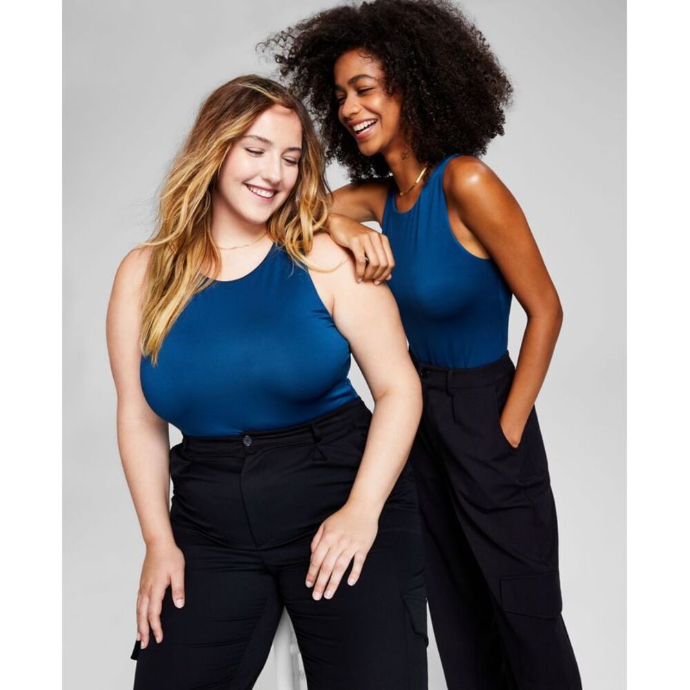 And Now This Now This Womens High Neck Bodysuit